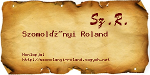 Szomolányi Roland névjegykártya